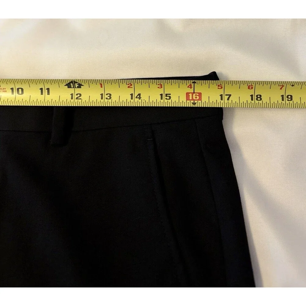 ALFANI Men’s Classic Fit Stretch Suit Pants Black 32x32 Straight Leg Flat Front